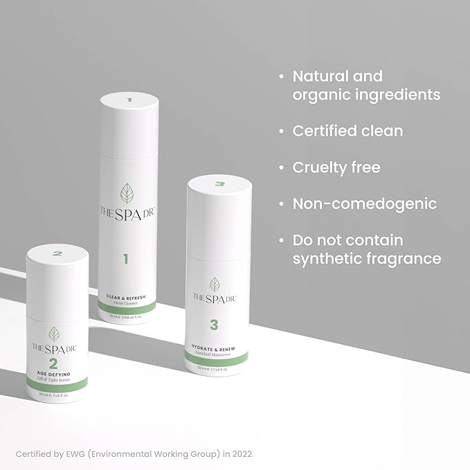 The Spa Dr. 3-Step Age-Defying Skincare System - Antiaging SkinCare Set for Women - Anti Aging Skin Care Sets for Women - Skin Care Routine: Cleanser, Age Defying Lift & Tight Serum, Moisturizer-VivaGrace Women