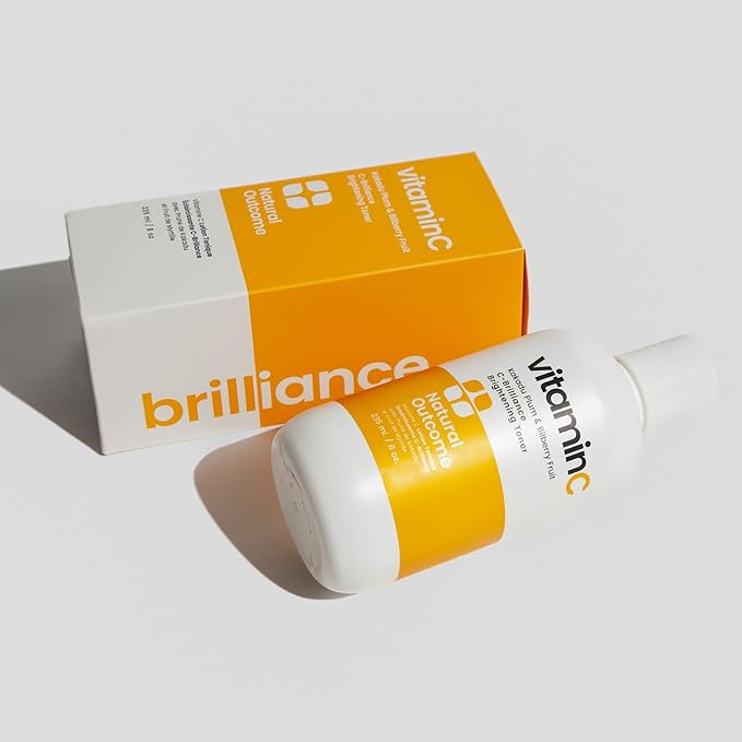 C-Brilliance Vitamin C Toner for Face Daily Witch Hazel Facial Astringent with Kakadu Plum and Bilberry Fruit 8 oz Vegan, Fragrance Free-VivaGrace Women