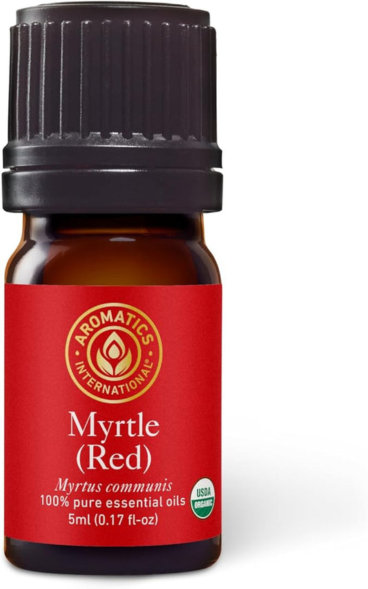 Aromatics International Premium Organic Myrtle Red Essential Oil 5ml | 100% Pure Essential Oil for Diffusion & Aromatherapy-VivaGrace Women