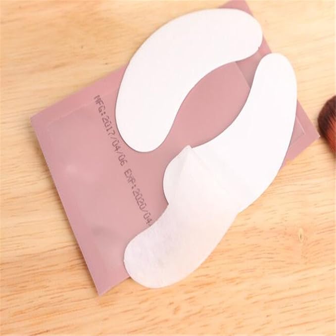 100 Pairs Set，Eye Gel Patches,Under Eye Pads Lint Free Lash Extension Eye Gel Patches for Eyelash Extension (pink)-VivaGrace Women