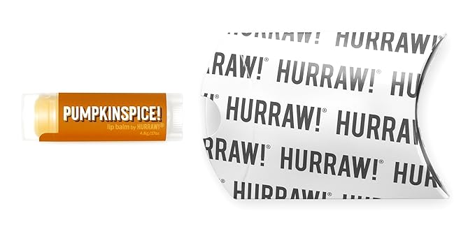 Hurraw! Pumpkin Spice Lip Balm: Organic, Certified Vegan, Cruelty and Gluten Free. Non-GMO, 100% Natural Ingredients. Bee, Shea, Soy and Palm Free. Made in USA-VivaGrace Women