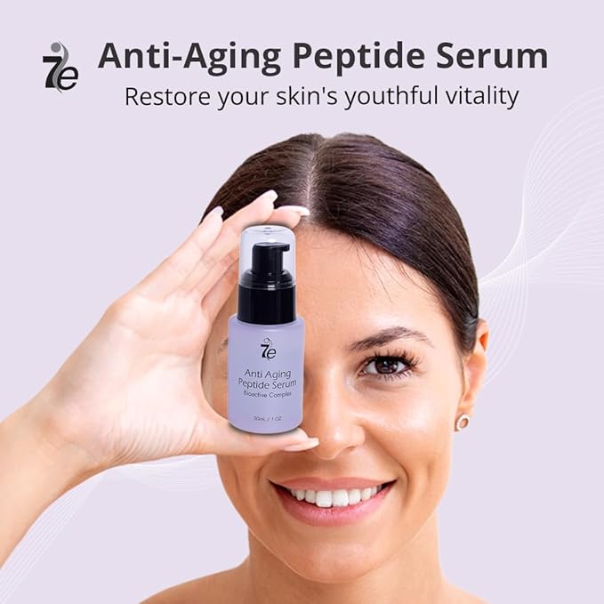 7E Wellness:Anti-Aging Peptide Serum, Anti-Wrinkle Copper Peptide Serum With Hyaluronic Acid & Polypeptides - Supports Collagen & Elastin Production | Brightening, Firming & Hydrating for Face-VivaGrace Women
