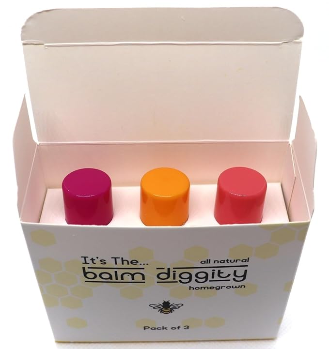 It's The Balm Diggity Beeswax All Natural, Moisturizing, And Nourishing Lip Balm, Made With Only 5 Ingredients, 1 tube, 0.15 ounces (3-PACK)-VivaGrace Women