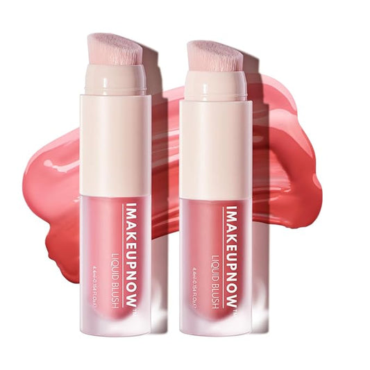 Liquid Cream Blush Stick Makeup for Cheeks | Build-in Brush - Application & Blending in One #L001 + #L002-VivaGrace Women