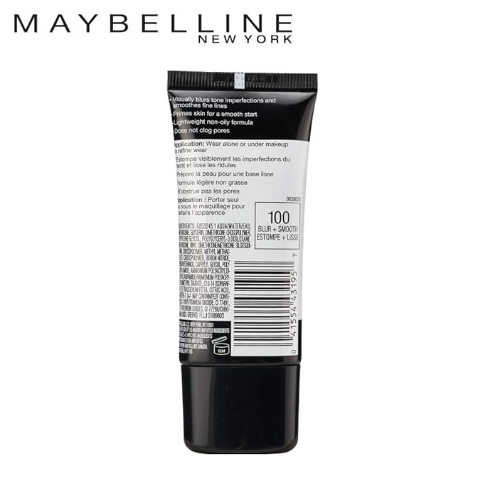 Maybelline Face Studio Master Prime Face Primer Makeup Base, Blur + Smooth, 1 Count-VivaGrace Women