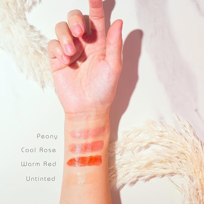 Natural Lip Balm - 100% Grass-fed Beef Tallow, Argan Oil, CoQ10, Astaxanthin, Hyaluronic Acid - Moisturizing, Organic - Made in USA (Cool Rose)-VivaGrace Women