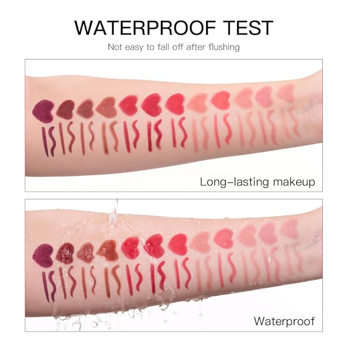 ibcccndc 6PCS Lip Liner and Lipstick Set - High Pigmented Creamy Matte Lip Liner Pencil Set for Girls and Women, Lip Makeup Gift Sets - Waterproof Formula (B)-VivaGrace Women