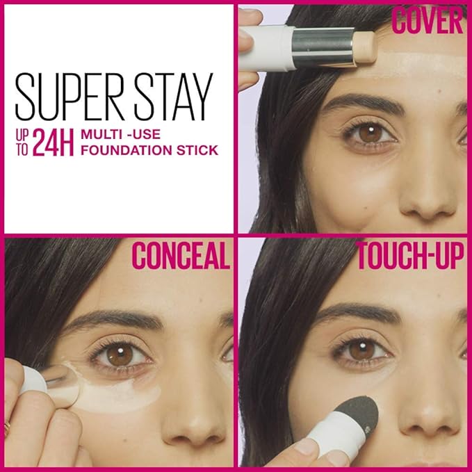 Maybelline New York Super Stay Foundation Stick for Normal To Oily Skin, Honey, 0.25 Ounce-VivaGrace Women