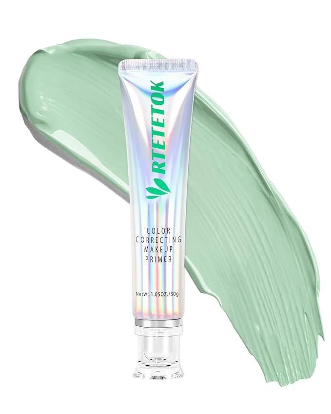 Green Primer Color Correcting for Face Before Makeup, Smoothing Primer Color Corrector for Redness, Brightening Base Makeup for Combination Skin-VivaGrace Women