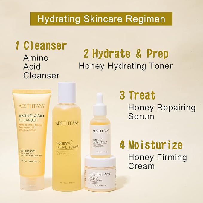 Honey Hyaluronic Acid Face Serum, 30ml / 1.06 fl.oz | Honey Purity 30% | Vit E - Anti Aging Facial Serum for Skin Care | Face Serum for Women | for All Skin Type-VivaGrace Women