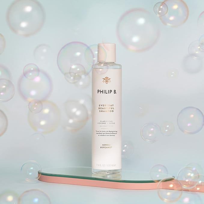 PHILIP B Everyday Beautiful Shampoo - 7.4 fl. oz. (220 ml) - Clarifying, Volumizing and Shine Enhancing, Removes Excess Buildup, Sulfate-Free, Made in USA-VivaGrace Women
