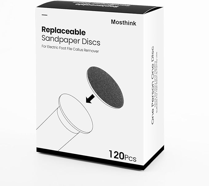 120pcs Replacement Sandpaper Refill Discs for Electric Foot File Callus Remover Tool for Men Women Dead Cracked Hard Skin (60 Grit+100 Grit)-VivaGrace Women