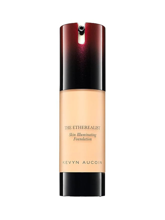 Kevyn Aucoin The Etherealist Skin Illuminating Foundation, EF 03 (Light) shade: Comfortable, shine-free, smooth, moisturize. Medium to full coverage. Makeup artist go to. Even, bright & natural look.-VivaGrace Women