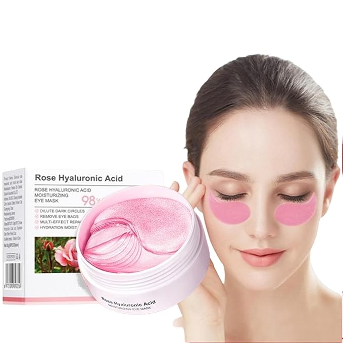 Under Eye Patches, Eye Mask, Reduce Puffy Eyes, Dark Circles, Eye Bags, Eye Patches with Collagen, Anti-Aging Rejuvenating Moisturizing Skin Care for Anti-Wrinkle Eye Masks 60PCS-VivaGrace Women