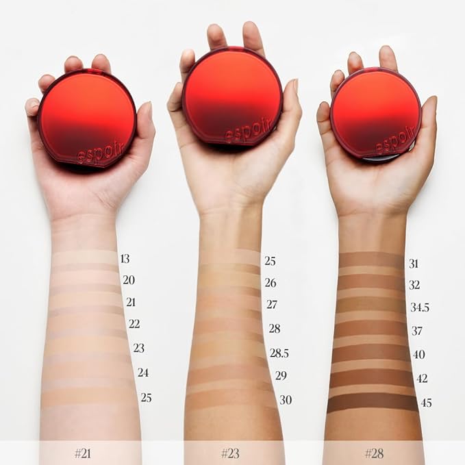 espoir [NEW] Be Velvet Cushion Foundation | Quick and Easy Coverage with Long-lasting Color by Zero Oxidation (#28 Ginger, 0.46 Ounce (Pack of 1))-VivaGrace Women