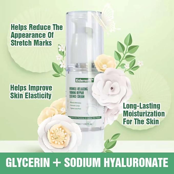 Wrinkle-Relaxing Firming Repair Essence Cream - Removes Maternity Stretch Marks, Prevents Wrinkles & Fine Lines, Nourishes & Rejuvenates Skin with Safe, Natural Formula-VivaGrace Women