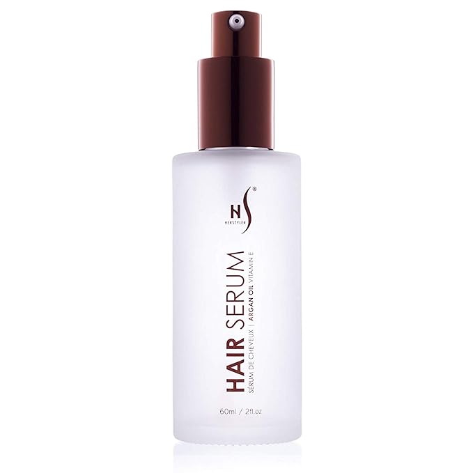 HerStyler Hair Repair Serum - Argan Oil Hair Serum for Frizzy and Damaged Hair - For Frizz, Styling and Shine - 2 Fl Oz - Pack of 1-VivaGrace Women