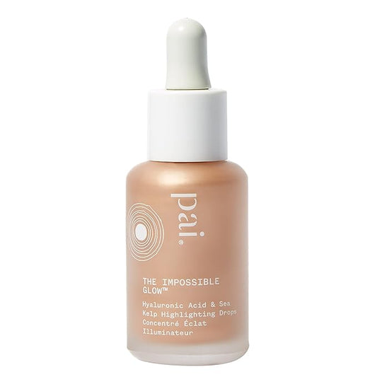 Pai Skincare - The Impossible Glow Organic Hyaluronic Acid + Sea Kelp Glow Drops | Natural, Vegan, Sensitive Skincare (Rose Gold, 1 fl oz | 30 ml)-VivaGrace Women