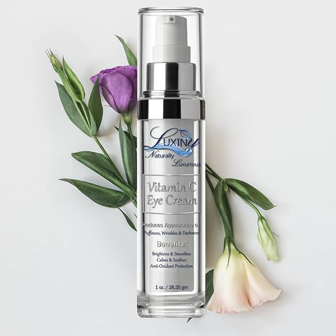 Vitamin C Under Eye Cream for Dark Circles and Puffiness, Anti Aging, Enriched Retinol Eye Cream to Reduce Eye Bags, Fine Line and Wrinkles with Aloe Vera & Cocoa Butter, 1oz.-VivaGrace Women