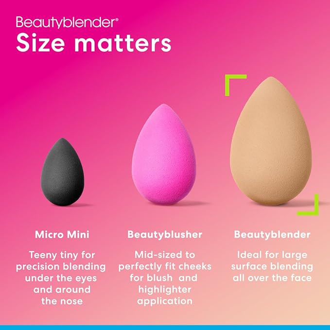 Beautyblender® | Nude Beige Beauty Blender Makeup Sponge, Super-Soft Foam Easily Blends Foundations, Powders & Creams, Made in USA, Reusable, Washable, Streak Free Application, Vegan, Cruelty Free-VivaGrace Women