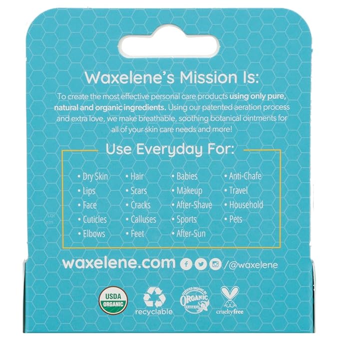 Waxelene Multi-Purpose Ointment, Organic, Lip Tube, Single-VivaGrace Women
