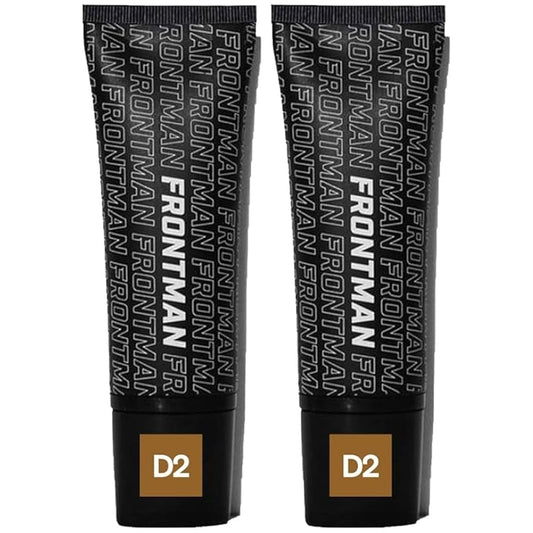 FRONTMAN Fade, Men's Acne Concealer With Salicylic Acid For Acne | For Blemishes & Dark Circles | Natural Coverage, Non-Greasy Formula, Oil-Free, Fragrance-Free | Perfect for All Skin Types | Men’s Concealer D2 Dark Shade-VivaGrace Women