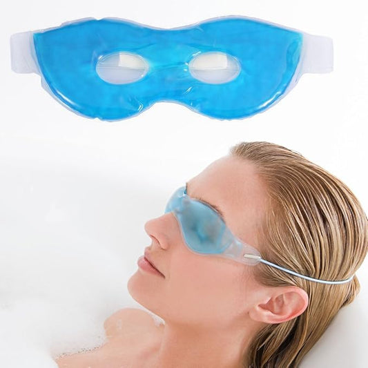 Therapeutic Cold or Warm Eye Mask,Soothing Relaxing Comfortable with Adjustable Strap Gel Remedy Relief Masks-VivaGrace Women
