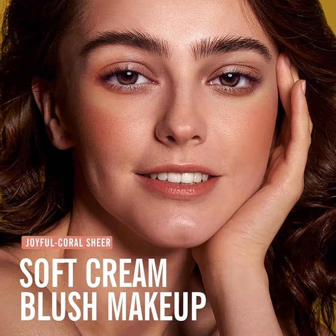 KIMUSE Soft Cream Blush Makeup, Liquid Blush for Cheeks, Weightless, Long-Wearing, Smudge Proof, Natural-Looking, Dewy Finish-VivaGrace Women