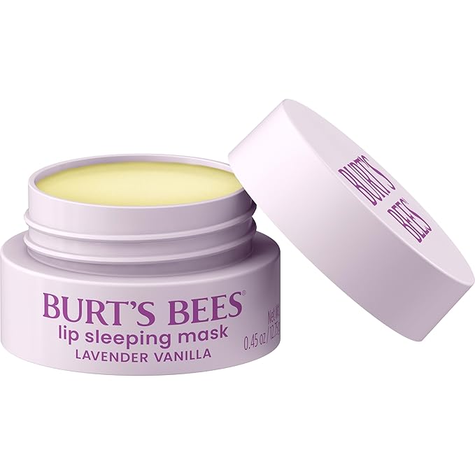 Burt’s Bees Lavender Vanilla Lip Sleeping Mask, With Hyaluronic Acid and Squalane Moisturizer To Instantly Hydrate Lips, Overnight Lip Mask, Lip Treatment, 0.45 oz.-VivaGrace Women