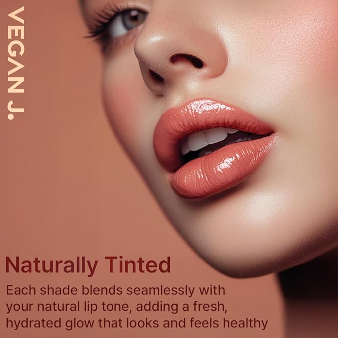 Lip Balm – Long-Lasting Hydration with Natural Color – Korean Beauty, Oasis Plant Complex, Silicone-Free, Vegan & Cruelty-Free Lip Care (003 Sunset Coral)-VivaGrace Women