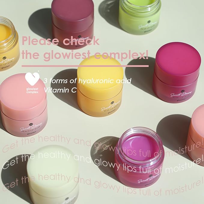 Sweet Dreams Lip Mask-Nourishing, Plumping and Hydrating Lip Balm | Ecofriendly Lip Sleeping Mask | Hyaluronic Acids + Vitamin C + Shea Butter + Antioxidants l Mango - 0.7 oz.-VivaGrace Women