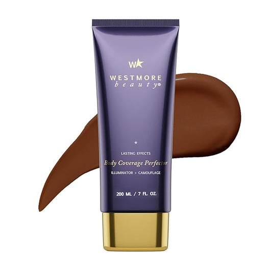 Westmore Beauty Body Coverage Perfector 7 Oz/ 207 ml (Deep Radiance) - Waterproof Leg And Body Makeup For Tattoo Cover Up And More - The Best Tattoo Cover Up Leg Makeup-VivaGrace Women