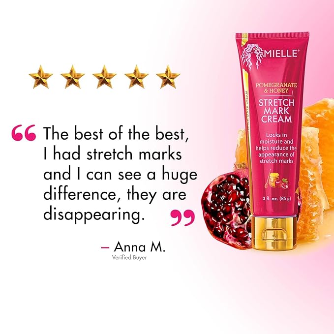 Mielle Organics Pomegranate & Honey Stretch Mark Cream, 3 Ounces-VivaGrace Women