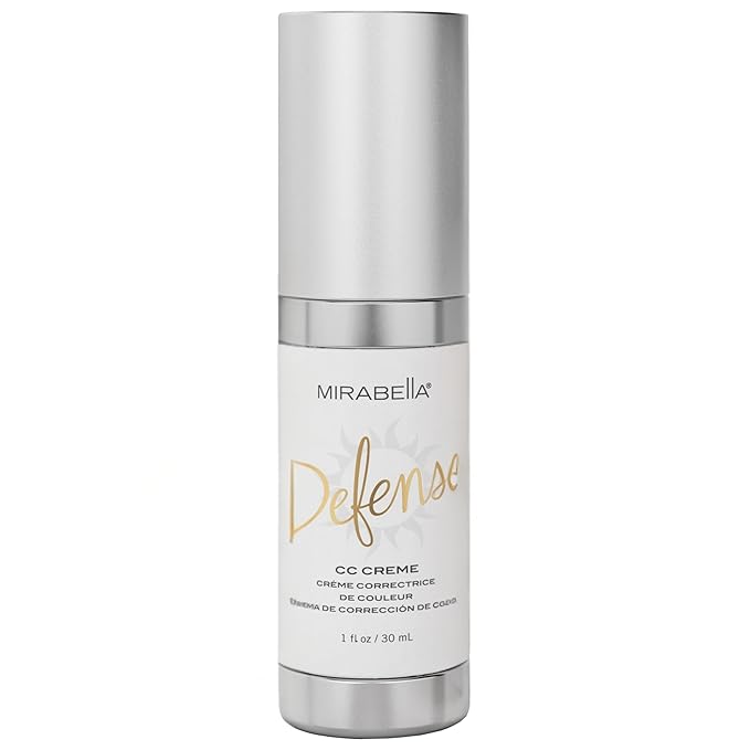 Mirabella Defense CC Creme Full Coverage Foundation with SPF 20, CC Cream Foundation with Sunscreen & Hyaluronic Acid, Oil Control with Salicylic Acid - Fair-VivaGrace Women