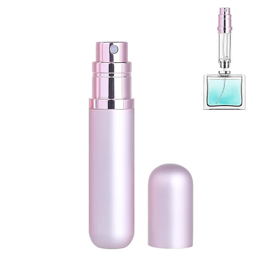 Travel Refillable Perfume Atomizer Bottle 5ml Leakproof Travel Perfume Refillable Bottle (Pink)-VivaGrace Women