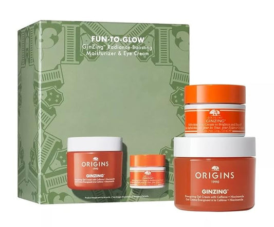 Origins FUN-TO-GLOW GinZing Radiance-Boosting Moisturizer & Eye Cream Set-VivaGrace Women