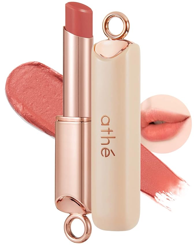ATHÉ Authentic Airy Lip Balm 01 DRIZZLE, Korean Vegan Color Lip Blam, Flake-Free Slim Fit Lips, Silky Powdery Finish & Air-like Blurring with Vibrant Colors, 0.11oz.-VivaGrace Women