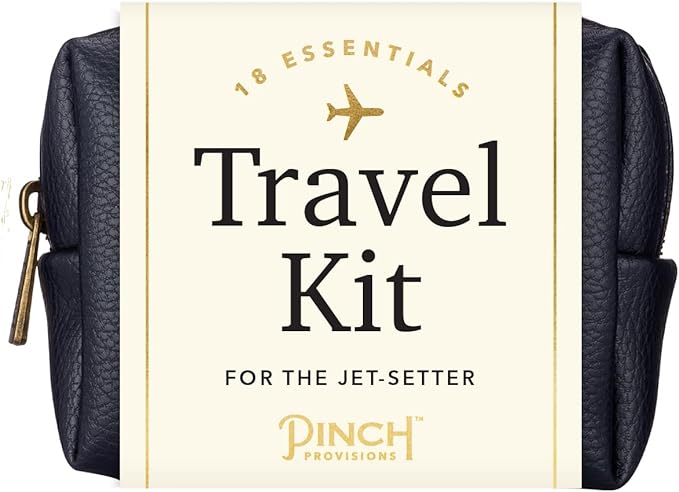 Pinch Provisions Travel Kit, includes 18 Must-Have Emergency Essential Items for Travelling, Ideal Road Trip or Airport Gift for Friends, Family & Peers, Portable Pouch-VivaGrace Women