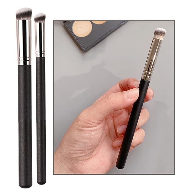 Concealer Contour Palette, 6 In 1 Color Correcting Concealer Contour Makeup Palette, Contouring Foundation Highlighting Makeup Kit for Dark Circles, Blemish With 2 Packs Brush (1#)-VivaGrace Women