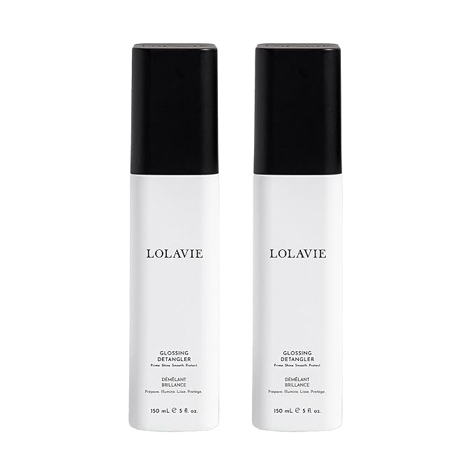 LolaVie Glossing Detangler - 5 oz, 2 Pack - Delivers 15x Softer, Smoother Hair & 99% Reduction in Flyaways - 450-Degree Heat Protectant - Color Safe - All Hair Types-VivaGrace Women