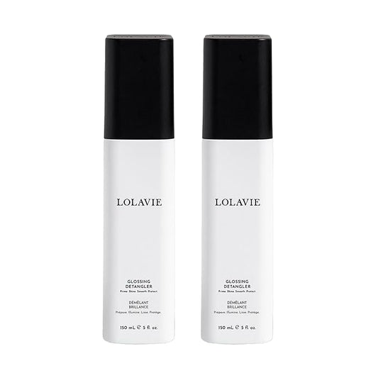 LolaVie Glossing Detangler - 5 oz, 2 Pack - Delivers 15x Softer, Smoother Hair & 99% Reduction in Flyaways - 450-Degree Heat Protectant - Color Safe - All Hair Types-VivaGrace Women