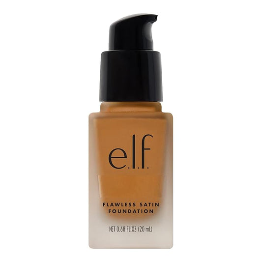 e.l.f. Flawless Finish Foundation, Lightweight & Medium Coverage, Semi-Matte Finish, Latte, 0.68 Fl Oz (20mL)-VivaGrace Women
