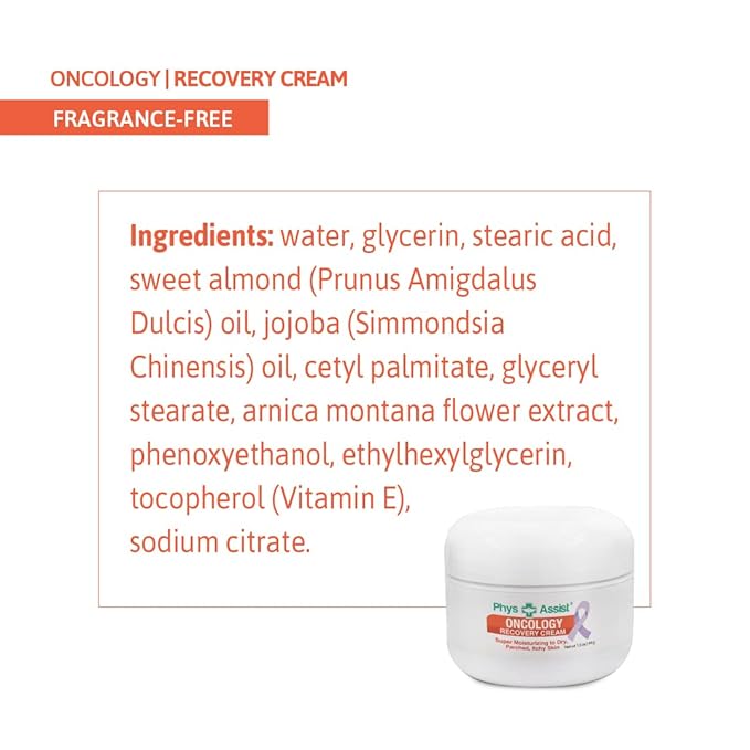PhysAssist - Comfort kit for Chemo & Radio Patient The Gift of Love, Faith & Support. 2-1.5 oz face and body cream plus lip balm & roll-on-VivaGrace Women