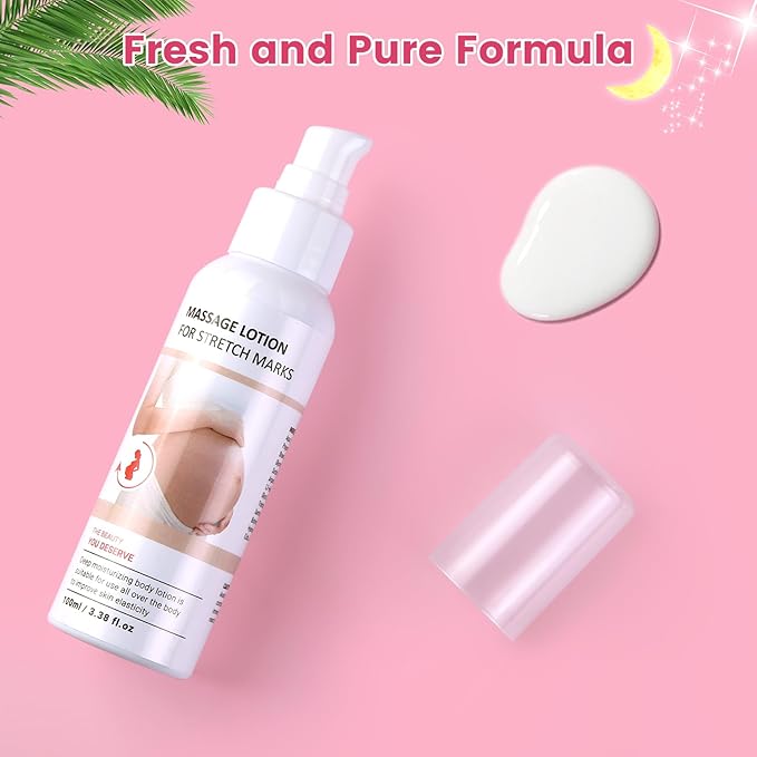 Stretch Mark Cream for Pregnancy - Brightening and Moisturizing with Collagen and Avocado Extract - Promotes Skin Elasticity and Fades Postpartum Stretch Marks - for Use on The Tummy, HIPS - 3.38 oz-VivaGrace Women