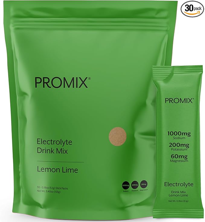 ProMix Nutrition Electrolytes Powder Packets - Sugar Free, Zero Calorie, Stevia Free, Fasting Friendly, Natural Himalayan Pink Salt - Lemon Lime - 30 Servings (Pack of 30)-VivaGrace Women