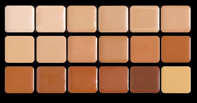 Graftobian HD Glamour Creme Foundation Warm Super Palette - 18 High Definition Warm Undertone Cream Shades-VivaGrace Women