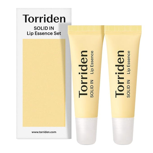 Torriden SOLID In Ceramide Lip Essence 0.37 Oz. (Pack of 2) - Moisturizing Lip Balms for Glowy, Dewy, Plumped, and Radiant Lip - Organic Jojoba Seed Oil, Ceramides, and Fuligo Wax - Korean Skin Care-VivaGrace Women