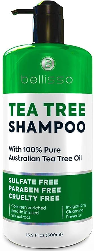 Tea Tree Oil Shampoo - Sulfate and Paraben Free with Collagen Keratin - Ideal for Women and Men with Oily Hair and Scalp Buildup - Anti Dandruff Treatment for Itchy, Dry Scalps – Salon Grade Products-VivaGrace Women