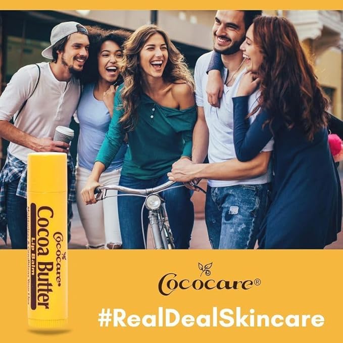 Cococare Cocoa Butter Lip Balm 0.15 oz (Pack of 8)-VivaGrace Women