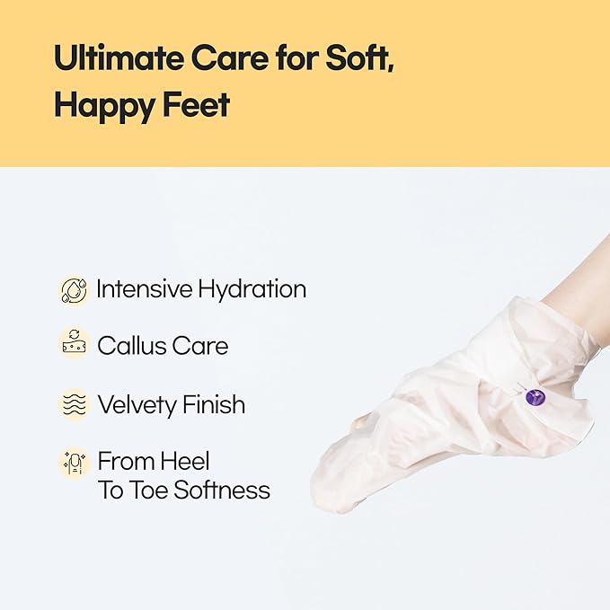 Epielle Hydrating Hand & Foot Masks 12 Pairs, Deep Moisturizing Socks & Gloves, Soften Dry Hands & Cracked Heels with Shea Butter & Jojoba Oil, Korean Skin Care, Foot Spa, Self Care Gifts for Women-VivaGrace Women